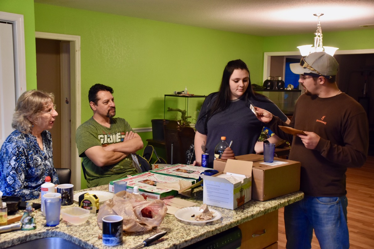 visiting with Richard and family